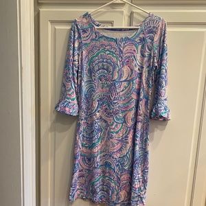 Lilly Pulitzer cotton dress with ruffle sleeve